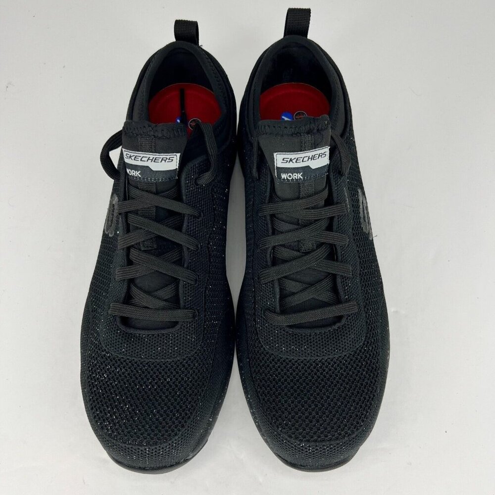 Skechers Womens 108033 Black Bulkin Balran Industrial Comp Toe Size 10 Work Shoe - Picture 4 of 9